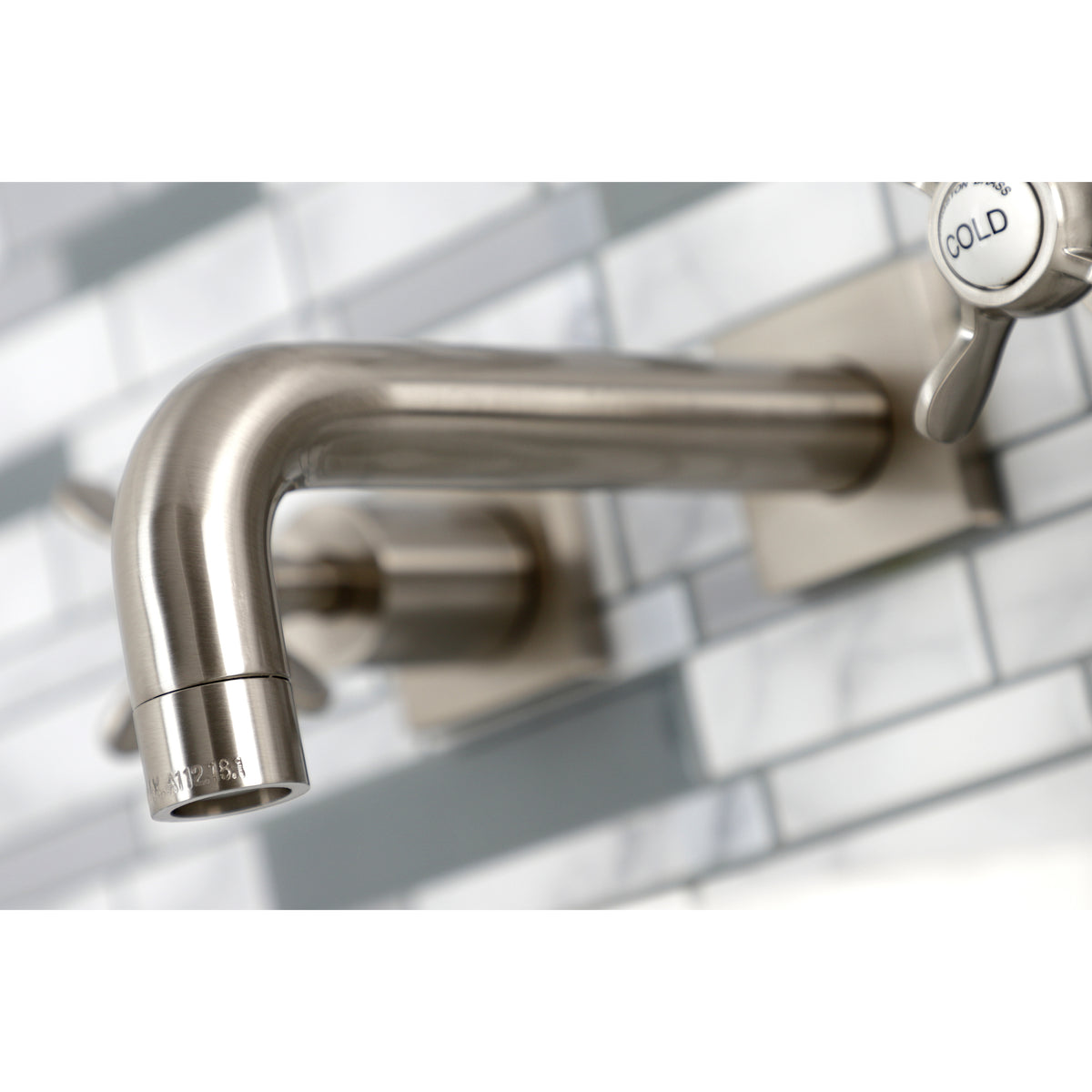 Kingston Brass KS6125BEX Essex Two-Handle Wall Mount Bathroom Faucet