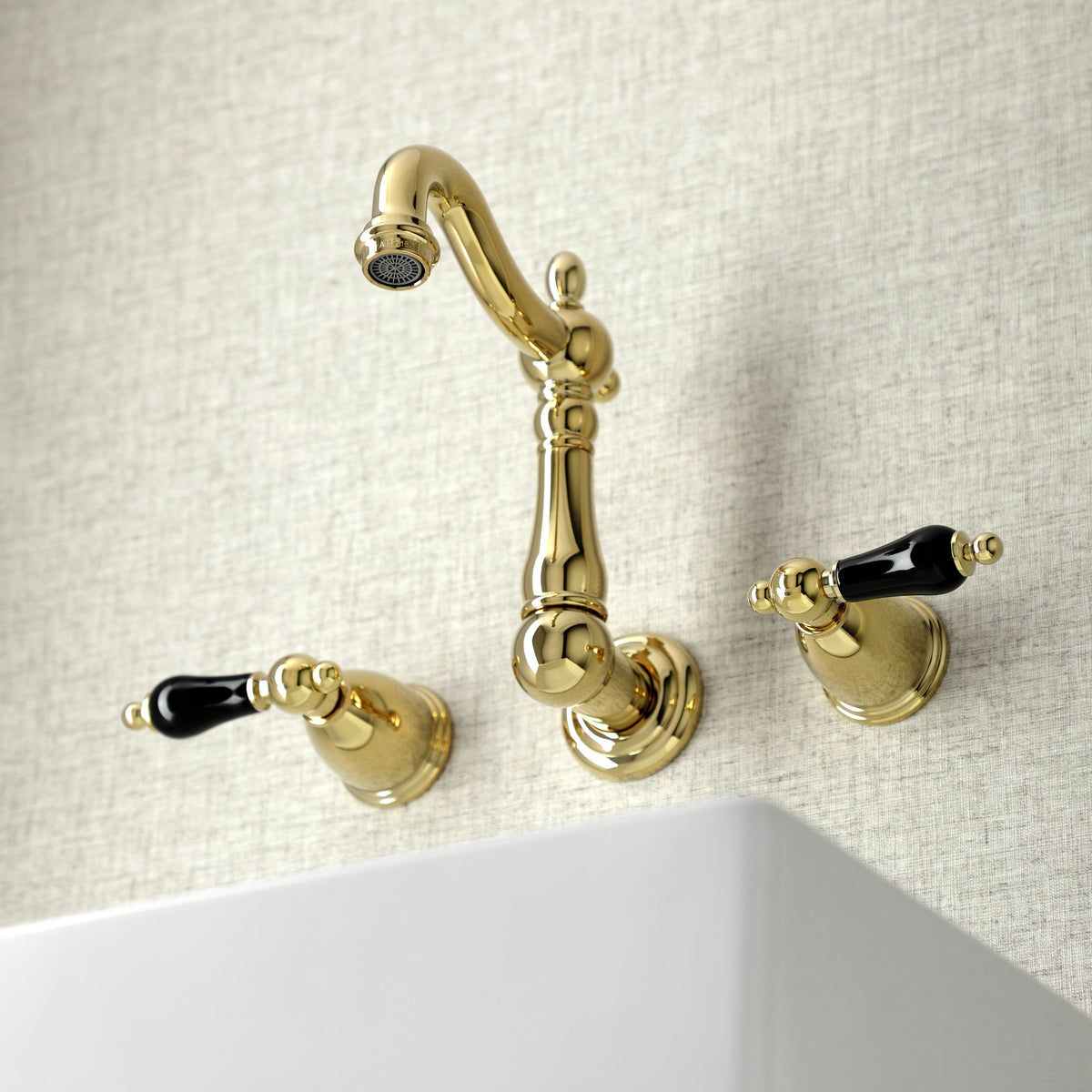 Kingston Brass KS1220PKL Duchess Two-Handle Wall Mount Bathroom Faucet
