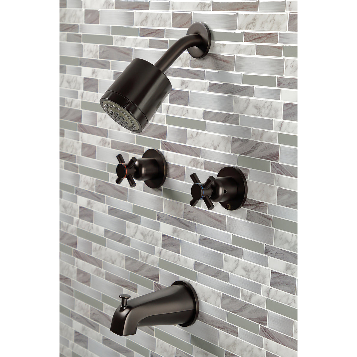 Concord Two-Handle Tub and Shower Faucet