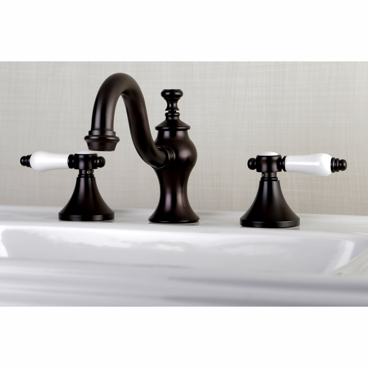 Kingston Brass KC7168BPL 8 in. Widespread Bathroom Faucet