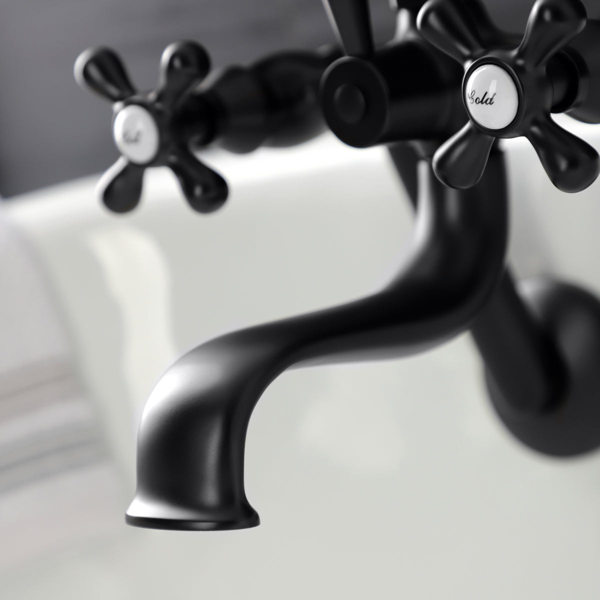 Kingston Wall Mount Clawfoot Tub Faucet with Hand Shower