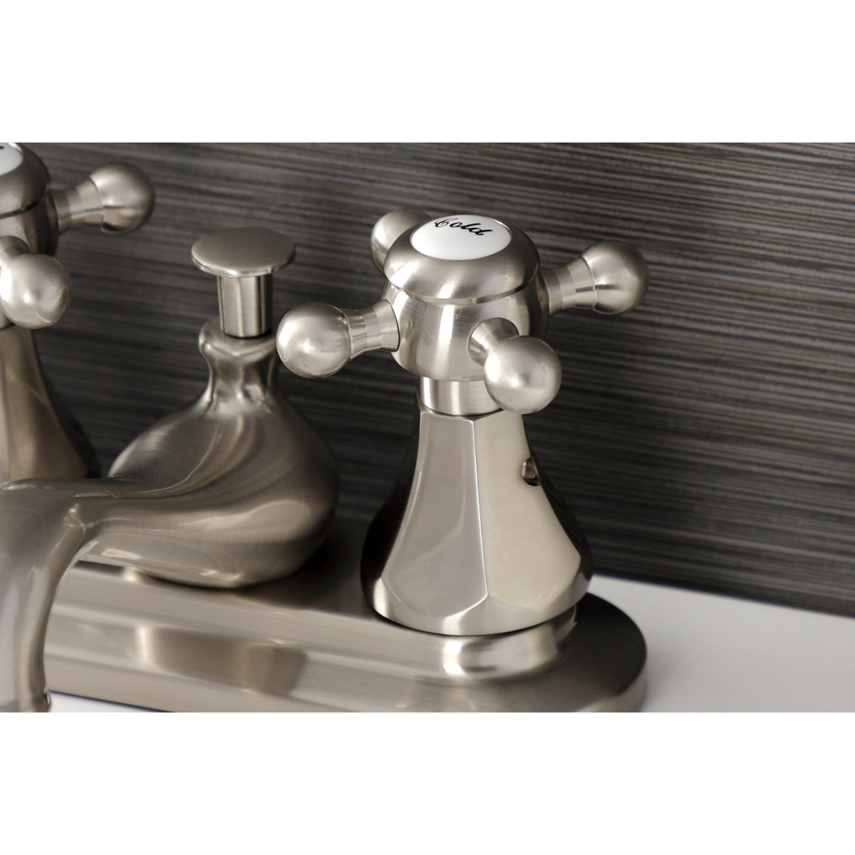 Kingston Brass KB608BX Metropolitan 4 in. Centerset Bathroom Faucet with Pop-Up Drain