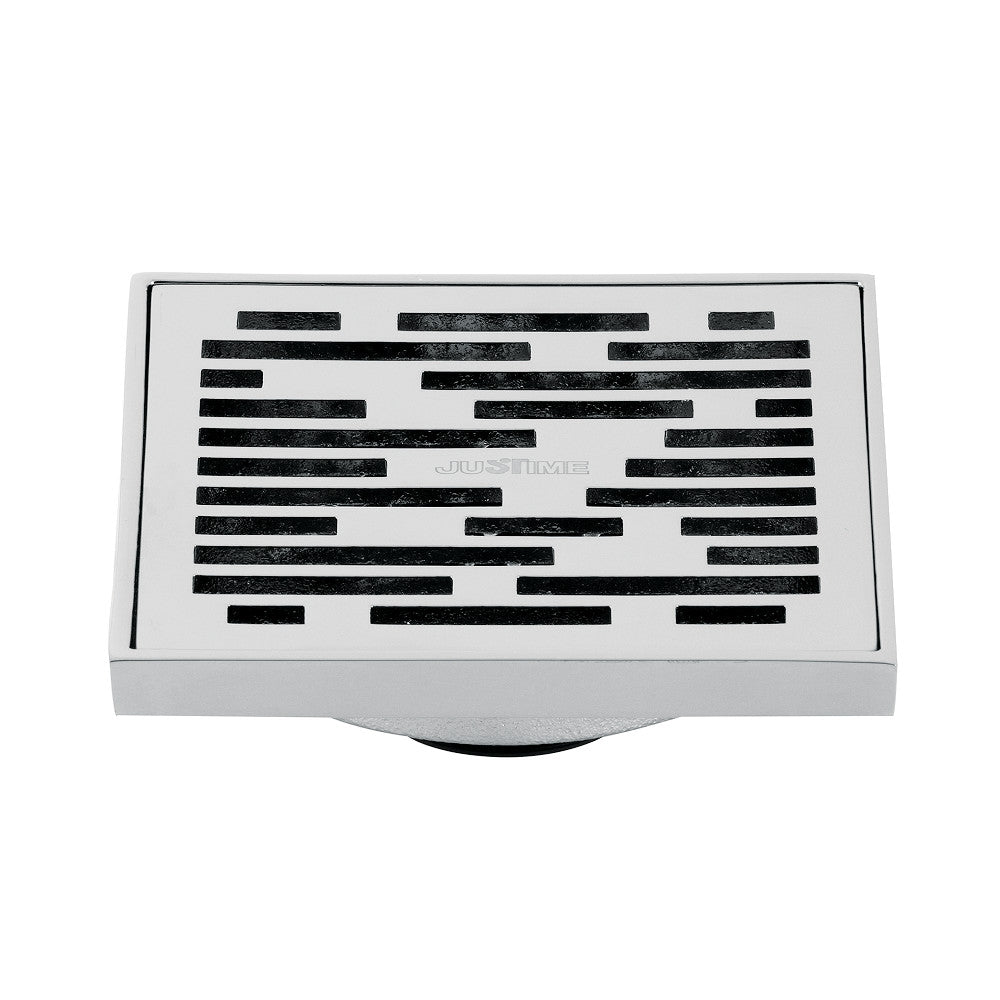 Kingston Brass Watercourse Transit 4" Square Grid Shower Drain