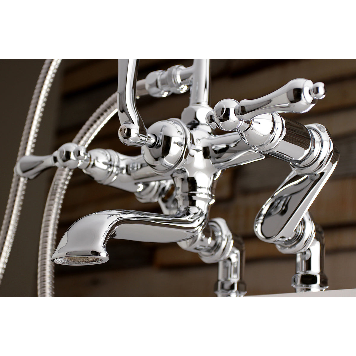 Auqa Vintage 7-inch Adjustable Clawfoot Tub Faucet with Hand Shower