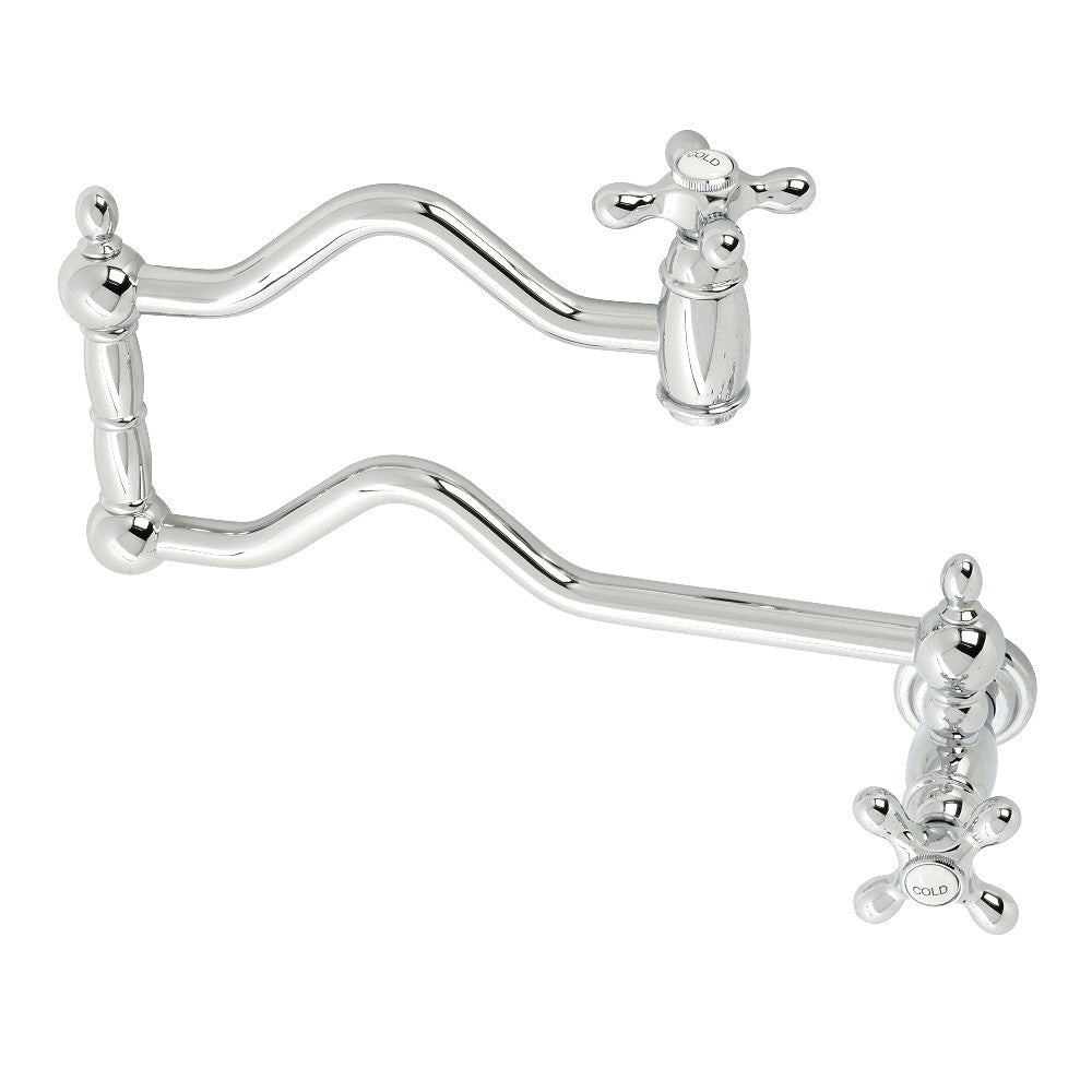 Kingston Brass KS2102AX Heritage Wall Mount Pot Filler