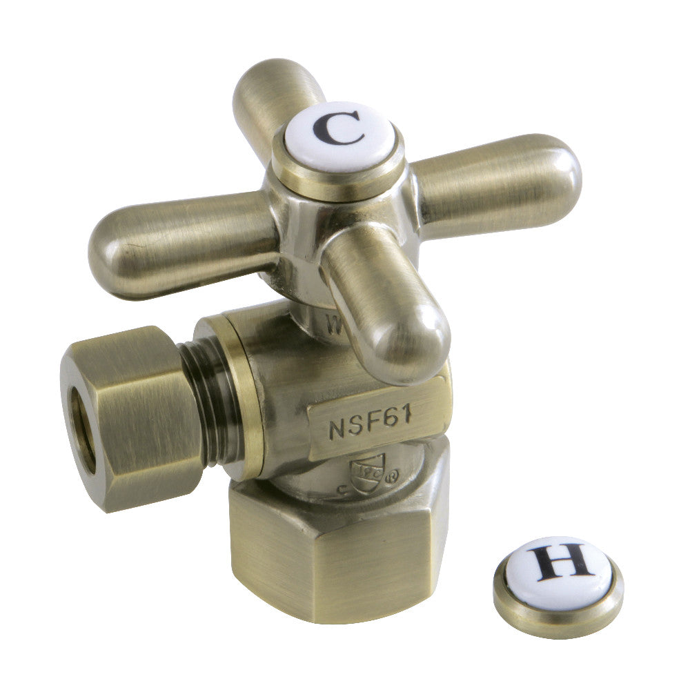 Kingston Brass Quarter Turn Valve (1/2" FIP X 3/8" O.D. Compression)