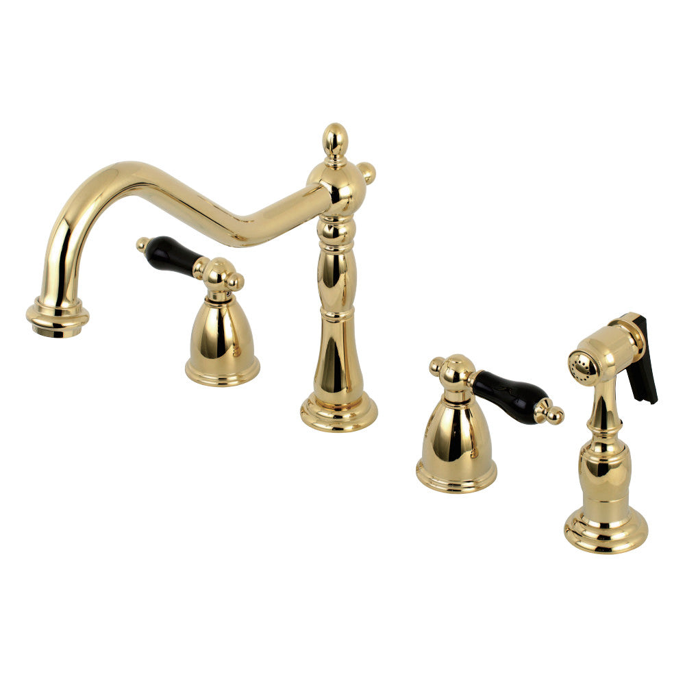 Kingston Brass KB1798PKLBS Widespread Kitchen Faucet