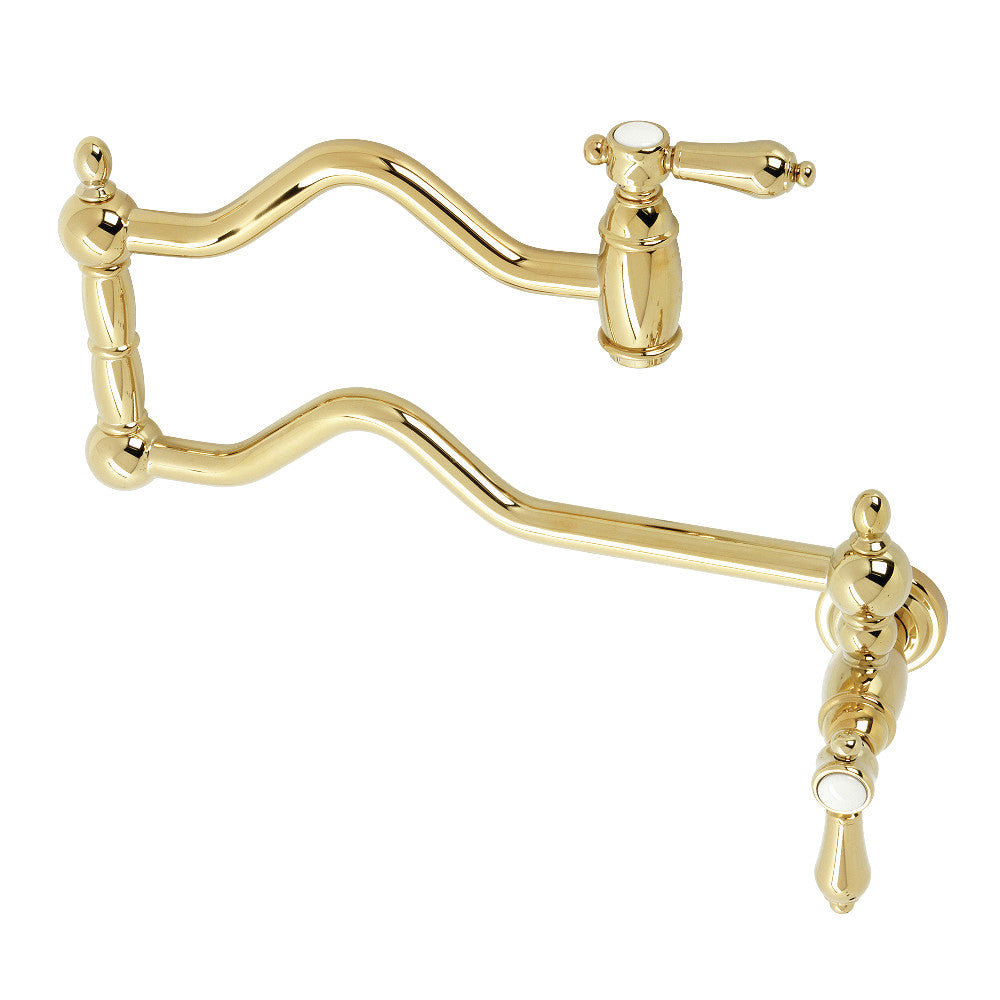 Kingston Brass KS2100BAL Heirloom Wall Mount Pot Filler