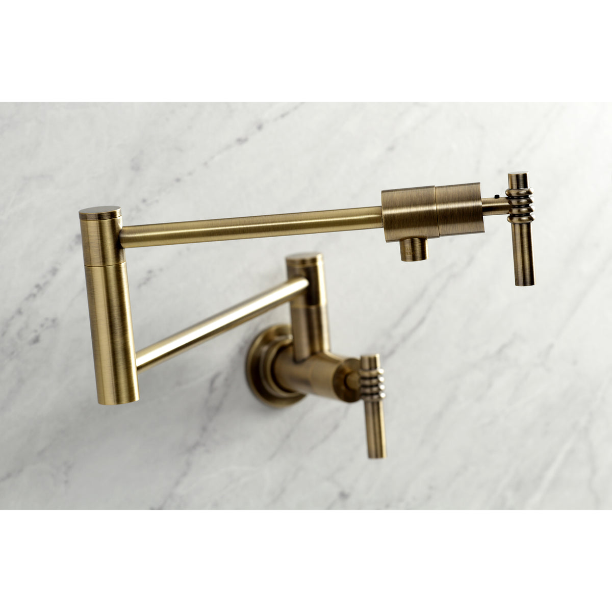Kingston Brass KS4107ML Milano Wall Mount Pot Filler
