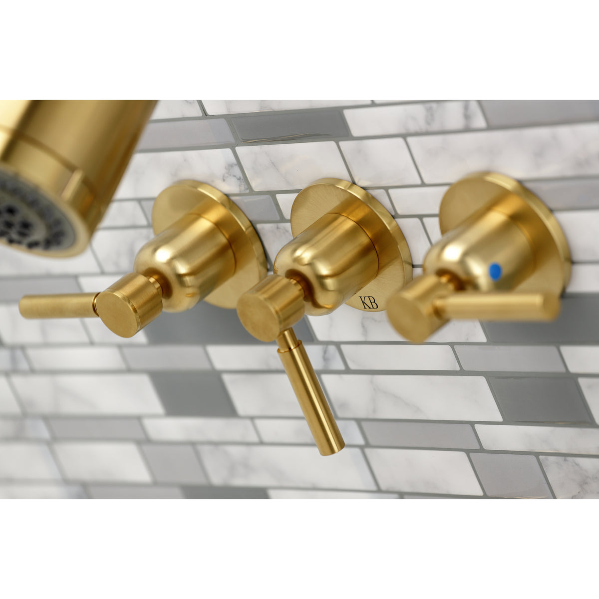 Concord Three-Handle Tub and Shower Faucet