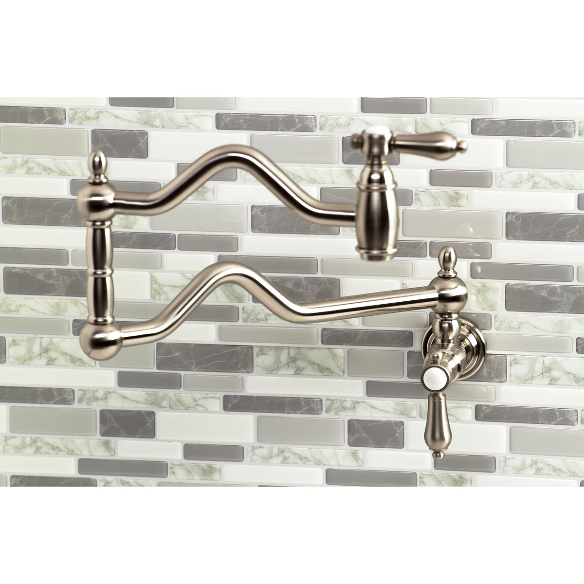 Kingston Brass KS2100BAL Heirloom Wall Mount Pot Filler