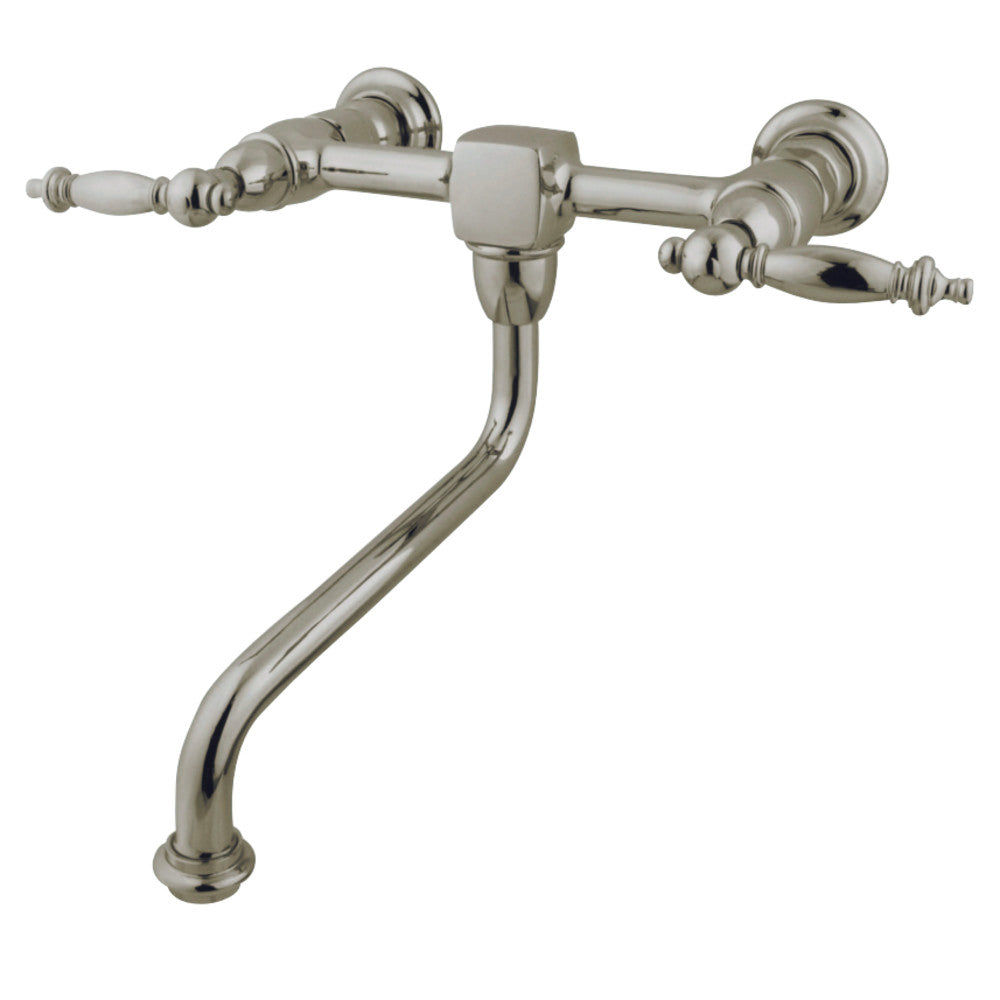 Kingston Brass KS1212TL Heritage Wall Mount Bathroom Faucet