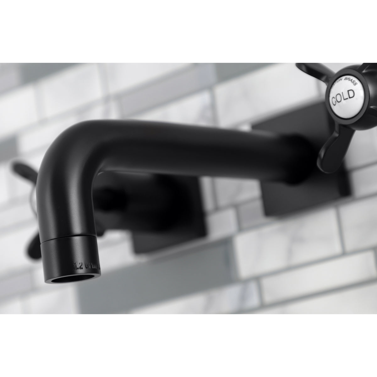 Kingston Brass KS6125BEX Essex Two-Handle Wall Mount Bathroom Faucet