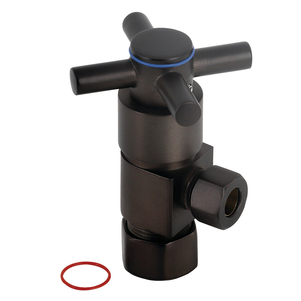 Kingston Brass Concord 5/8" O.D x 3/8" O.D Anti-Seize Deluxe Quarter Turn Ceramic Hardisc Cartridge Angle Stop