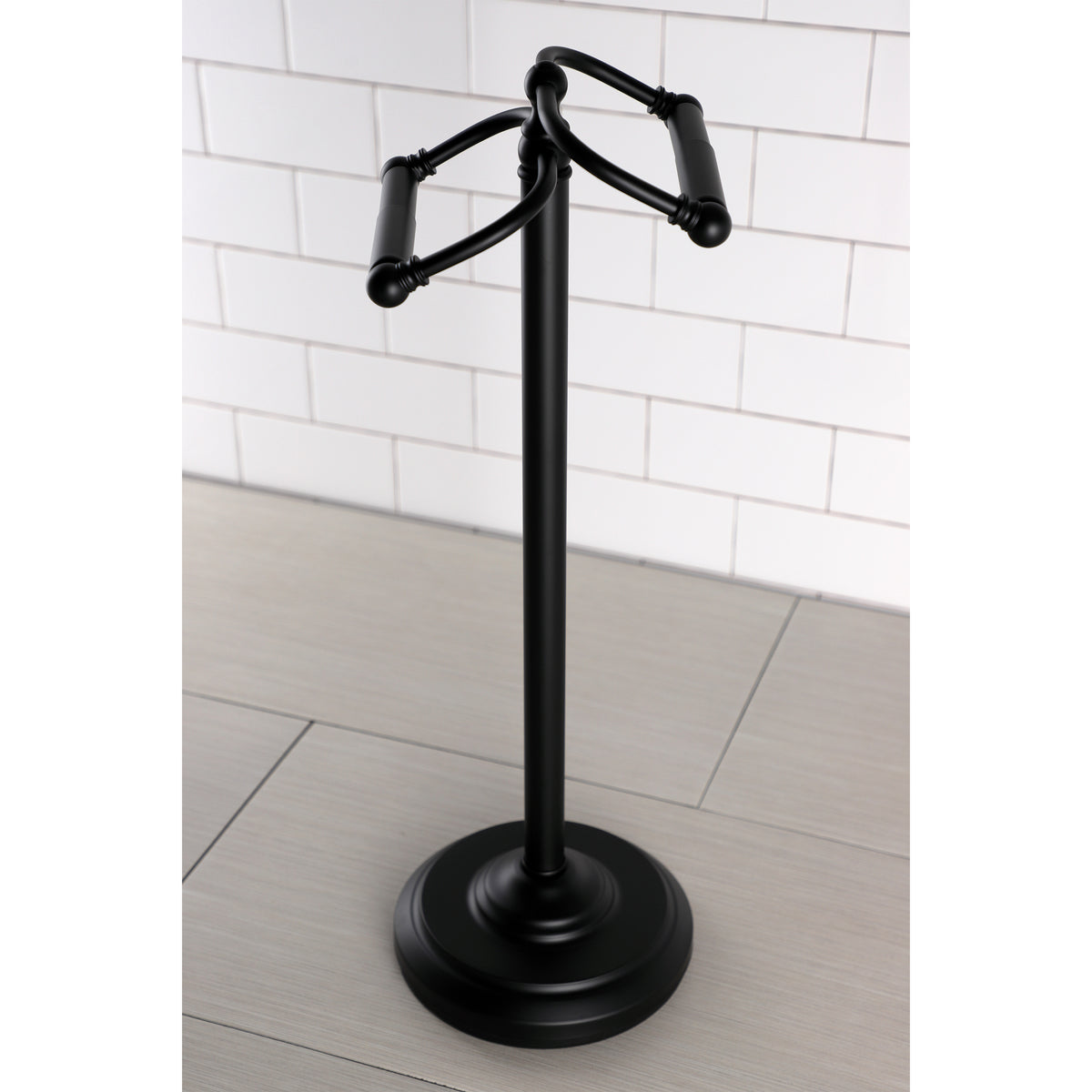 Kingston Brass Vintage Freestanding Double Roll Toilet Paper Holder