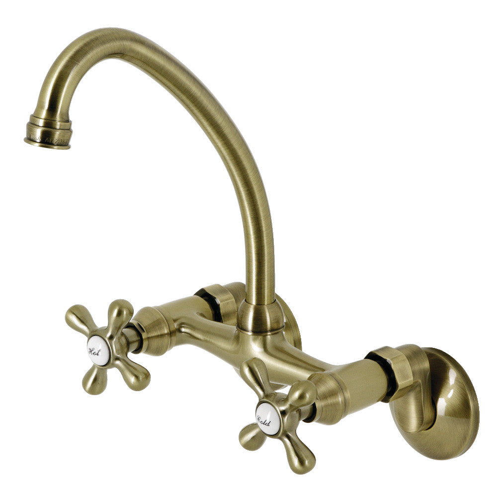 Kingston Brass KS214ORB Kingston Two Handle Wall Mount Kitchen Faucet