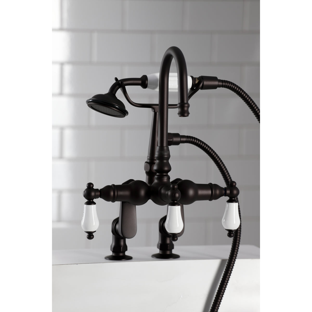 Vintage Clawfoot Tub Faucet with Hand Shower