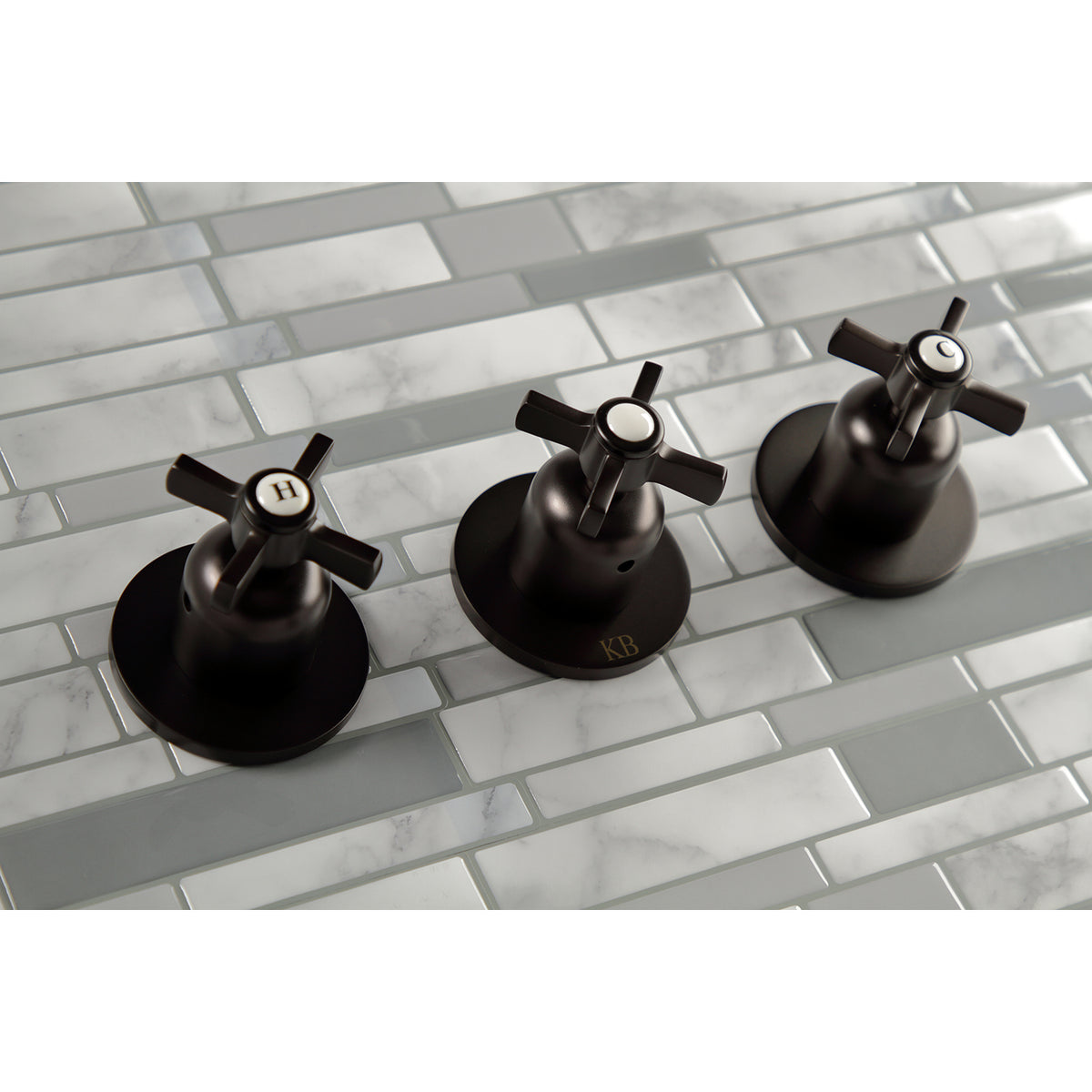 Millennium Three-Handle Tub and Shower Faucet