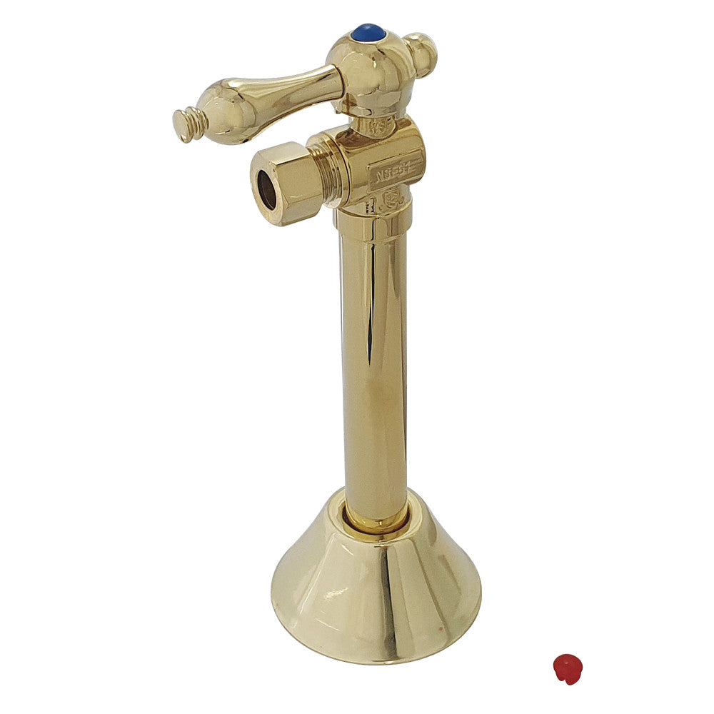 Kingston Brass 1/2" Sweat x 3/8" OD Comp Angle Shut-Off Valve with 5" Extension