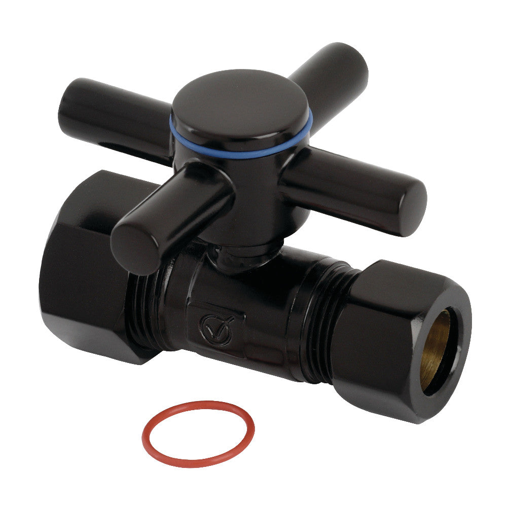 Kingston Brass Concord 5/8" IPS x 1/2" O.D. Comp Quarter Turn Straight Valve