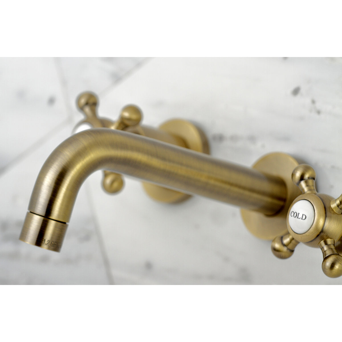 Kingston Brass KS8121BX Metropolitan 2-Handle 8 in. Wall Mount Bathroom Faucet