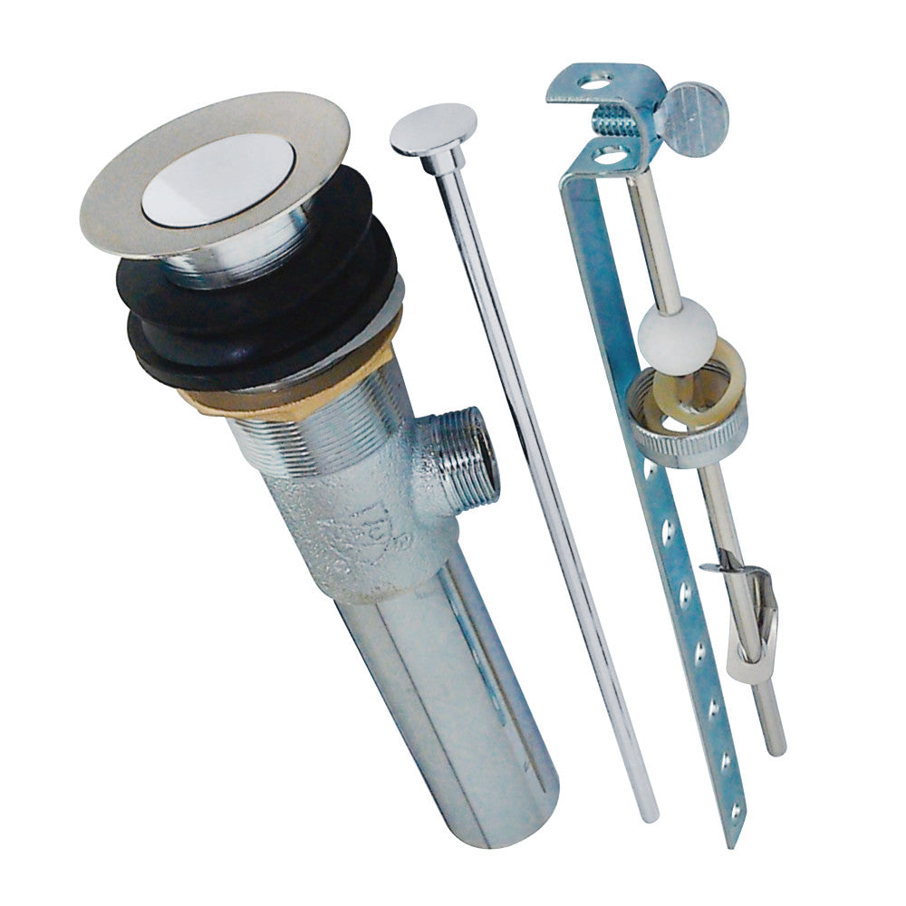 Kingston Brass Brass Pop-Up Drain with Overflow Hole, 22 Gauge