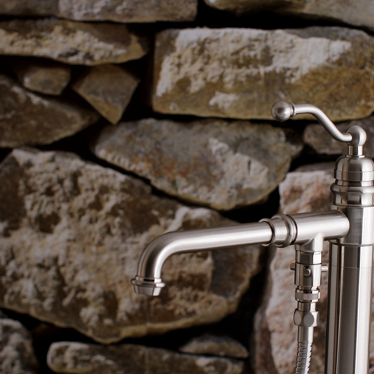 English Country Freestanding Tub Faucet with Hand Shower