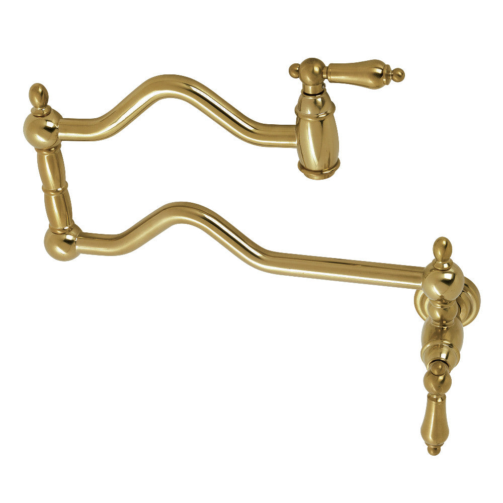 Kingston Brass KS2100AL Heritage Wall Mount Pot Filler