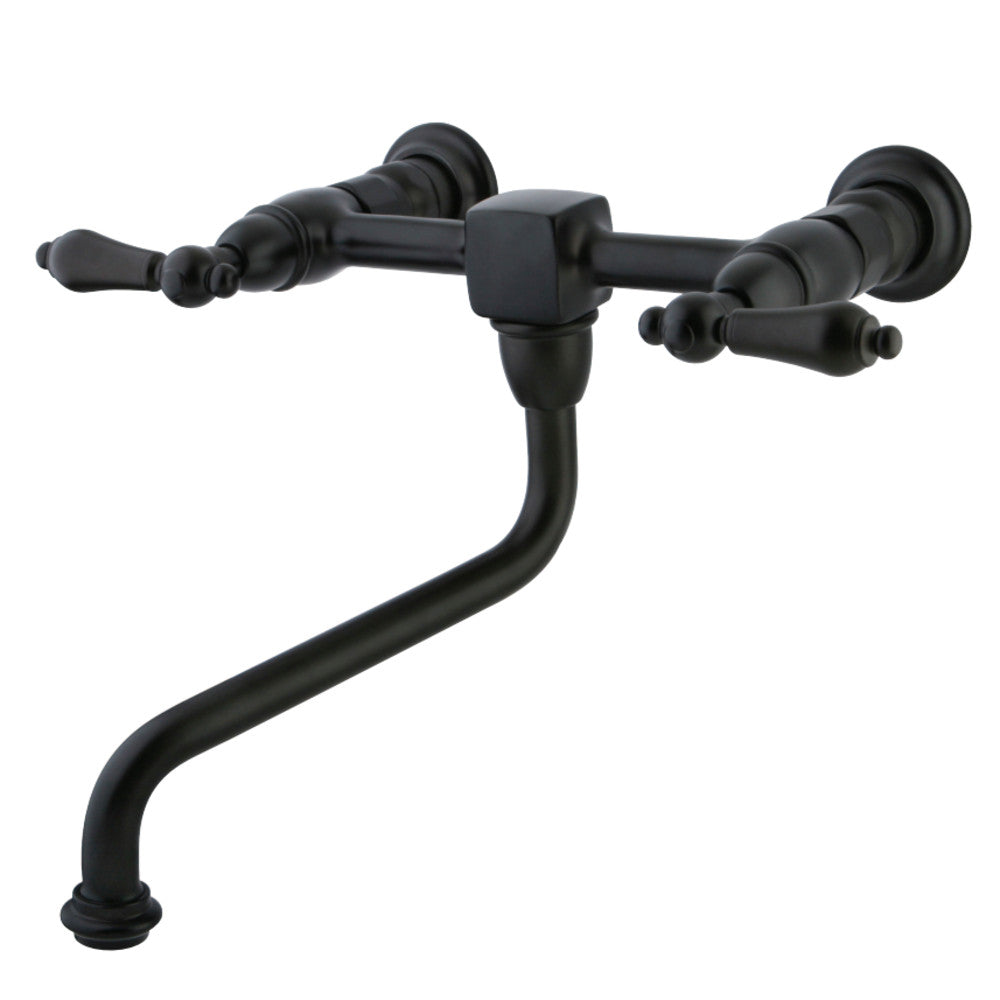 Kingston Brass KS1211AL Heritage Wall Mount Bathroom Faucet