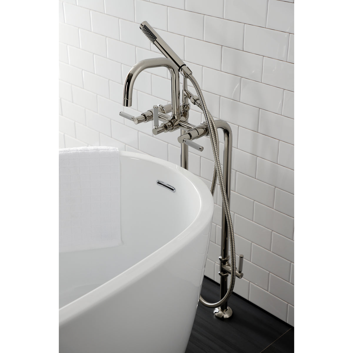 Vintage CCK8406DKL Concord Freestanding Tub Faucet with Supply Line,Stop Valve