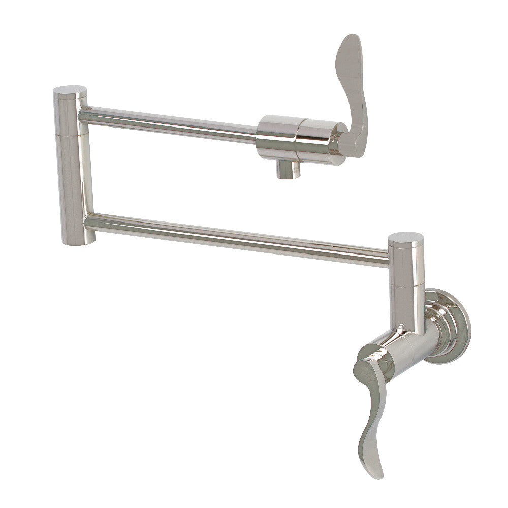 Kingston Brass KS4105DFL NuWave Wall Mount Pot Filler