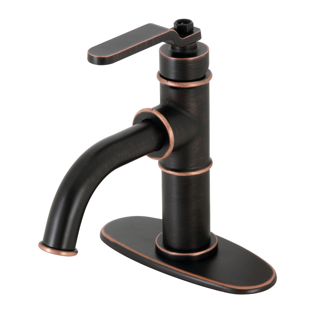 Kingston Brass KSD2828KL Whitaker Single-Handle Bathroom Faucet with Push Pop-Up