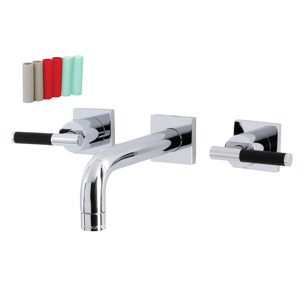 Kingston Brass KS6120CKL Kaiser Two-Handle Wall Mount Bathroom Faucet