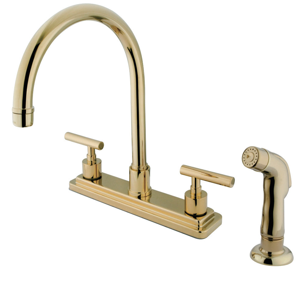 Kingston Brass KS8795CML Manhattan Centerset Kitchen Faucet