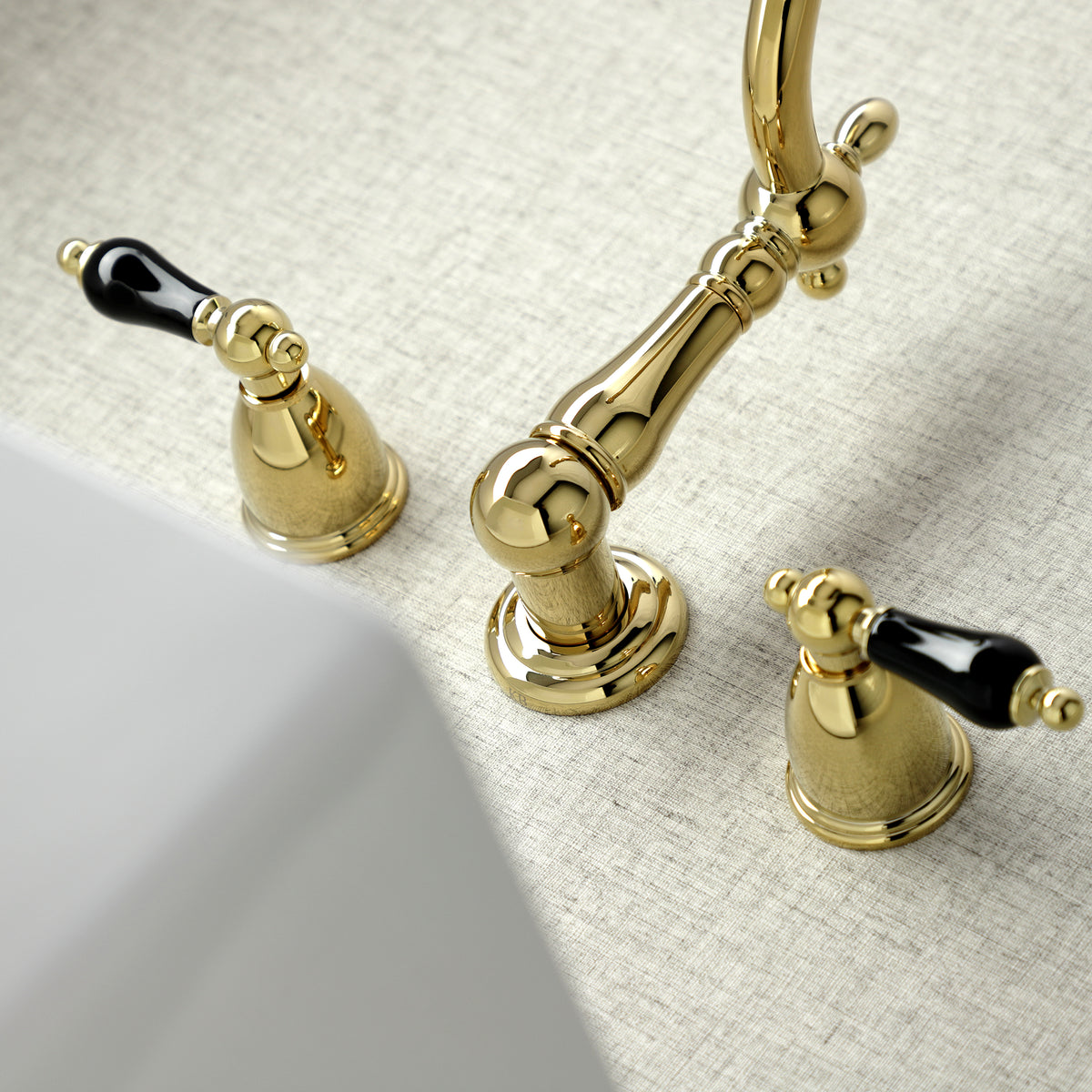 Kingston Brass KS1220PKL Duchess Two-Handle Wall Mount Bathroom Faucet