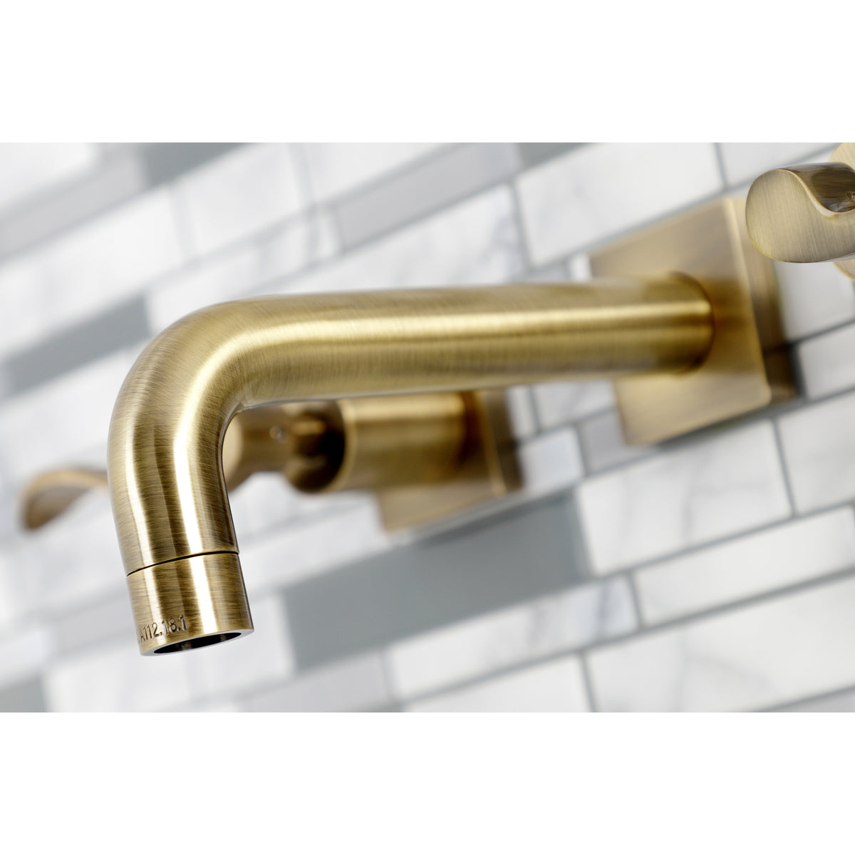 Kingston Brass KS6126DFL NuWave Two-Handle Wall Mount Bathroom Faucet