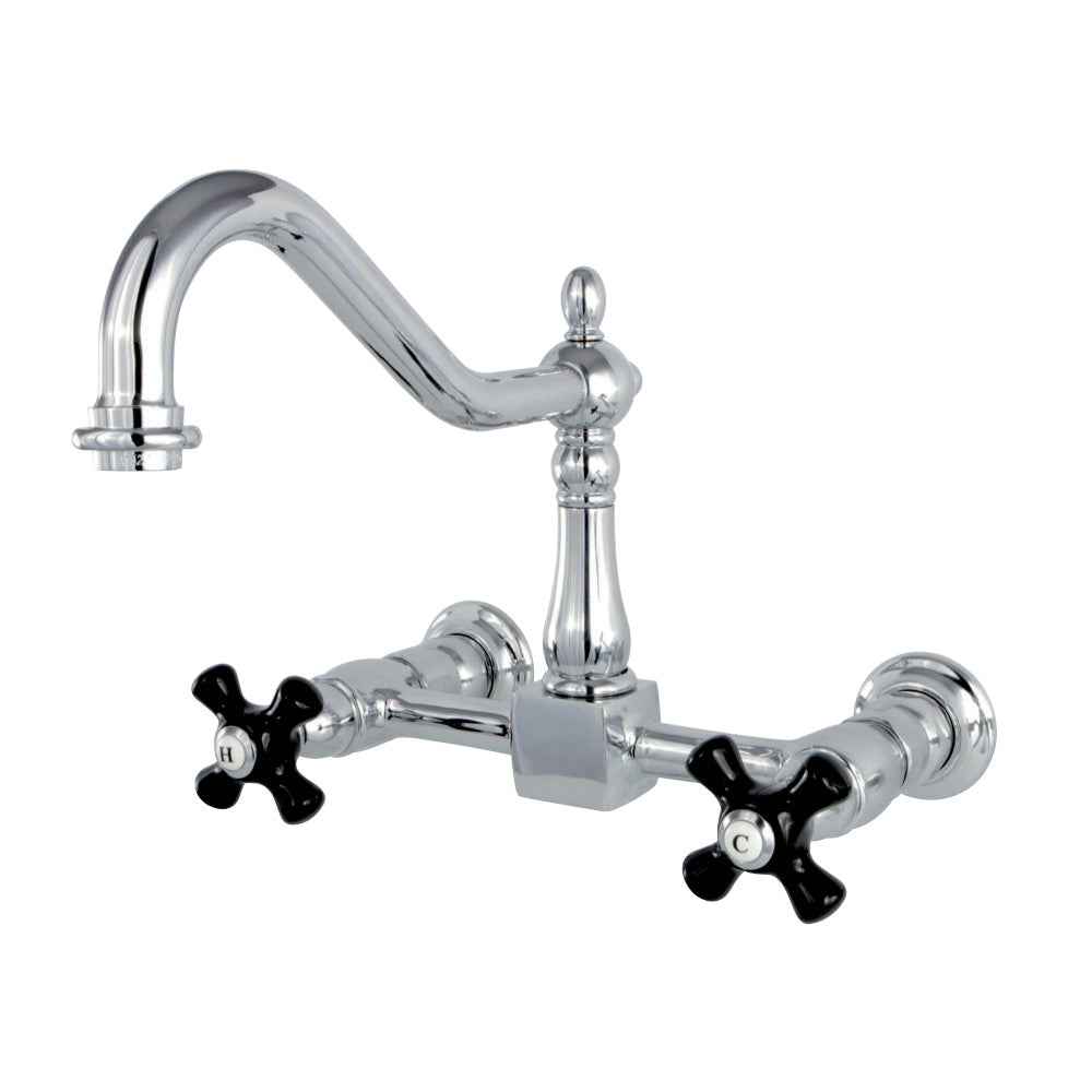 Kingston Brass KS1242PKX Duchess Wall Mount Bridge Kitchen Faucet