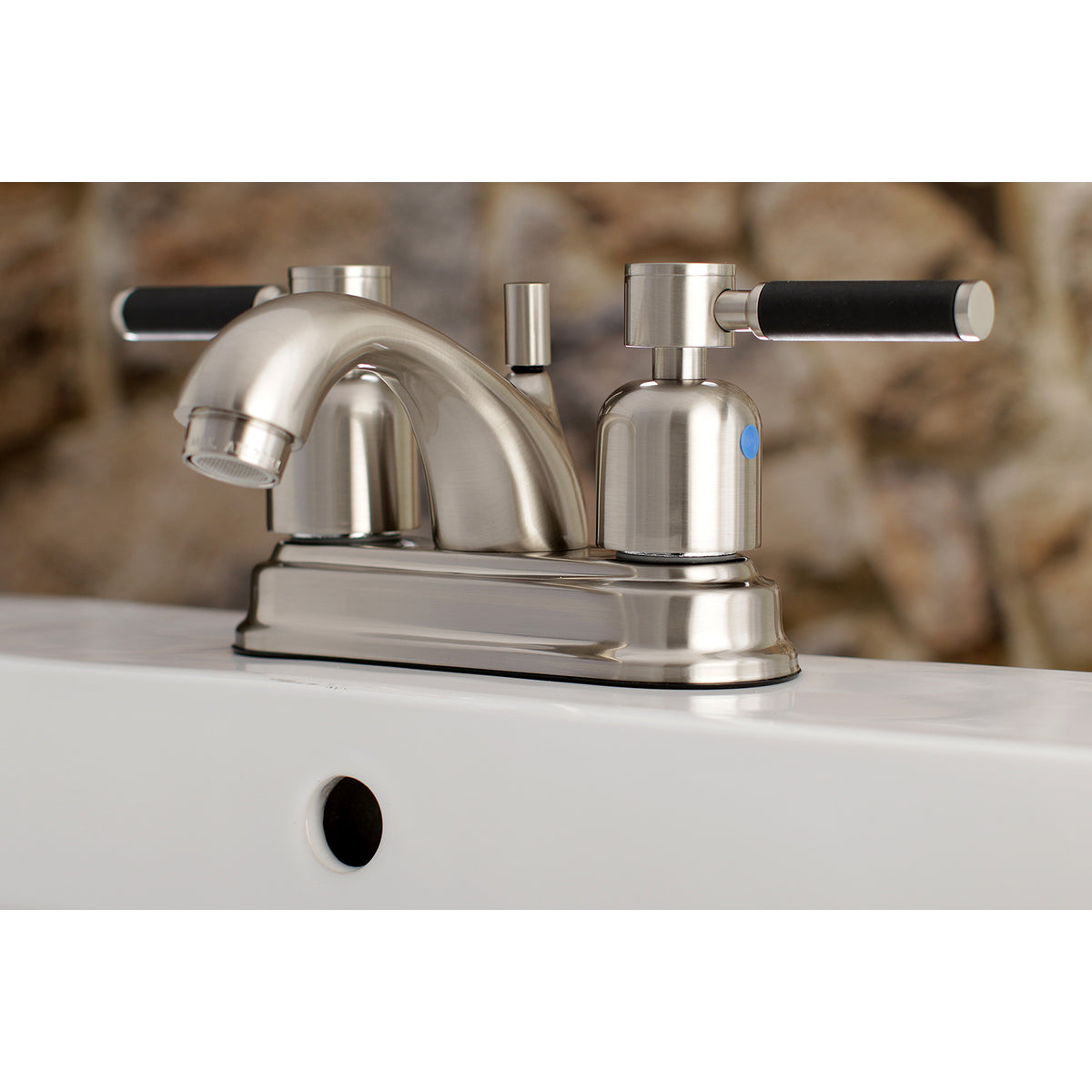 Kingston Brass FB2605DKL 4 in. Centerset Bathroom Faucet