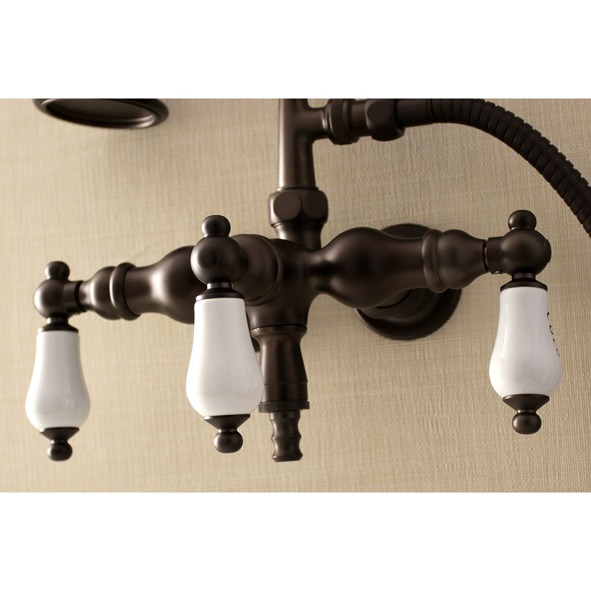 Aqua Vintage Vintage 39510 Inch Wall Mount Tub Faucet with Hand Shower
