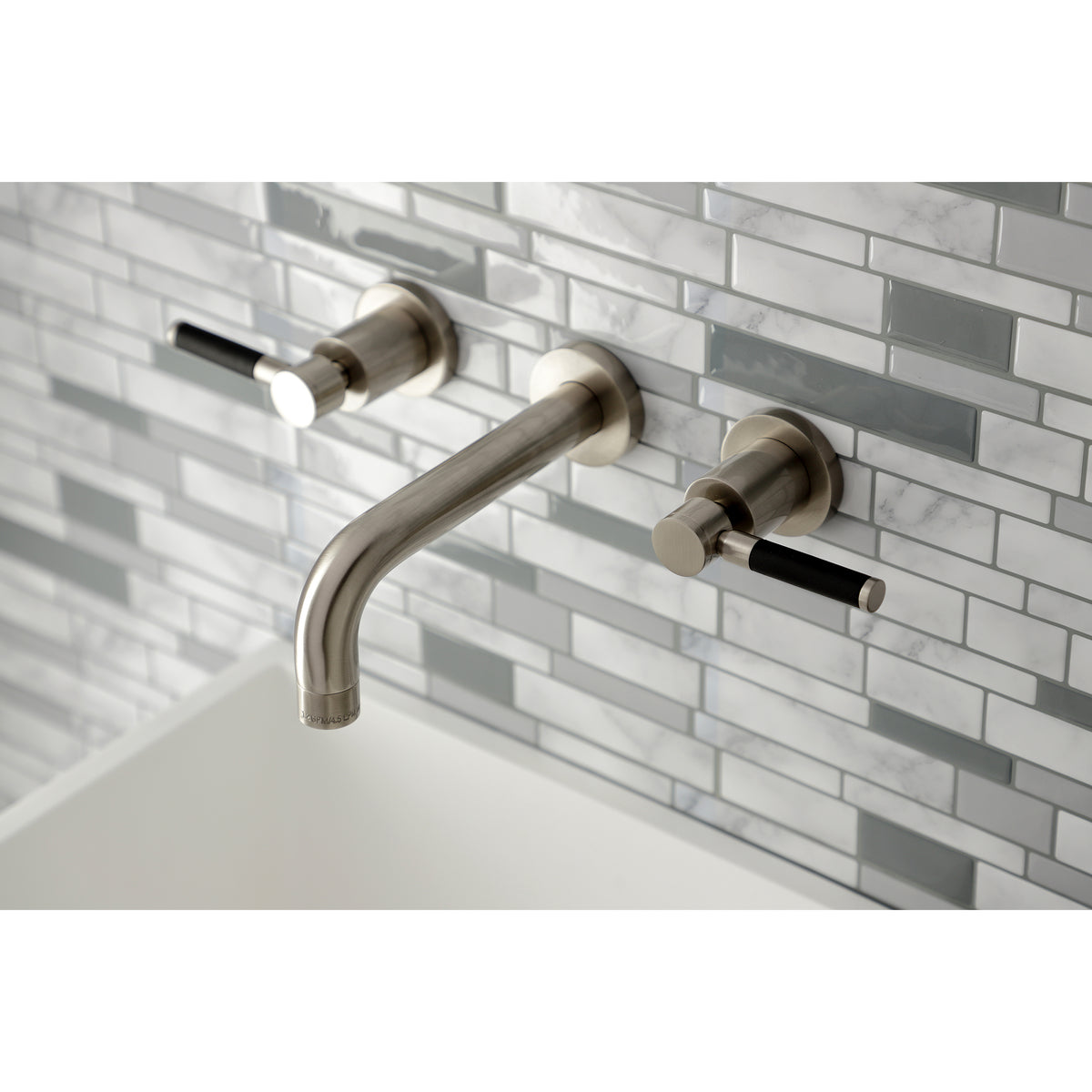 Kingston Brass KS8121DKL Kaiser 2-Handle Wall Mount Bathroom Faucet