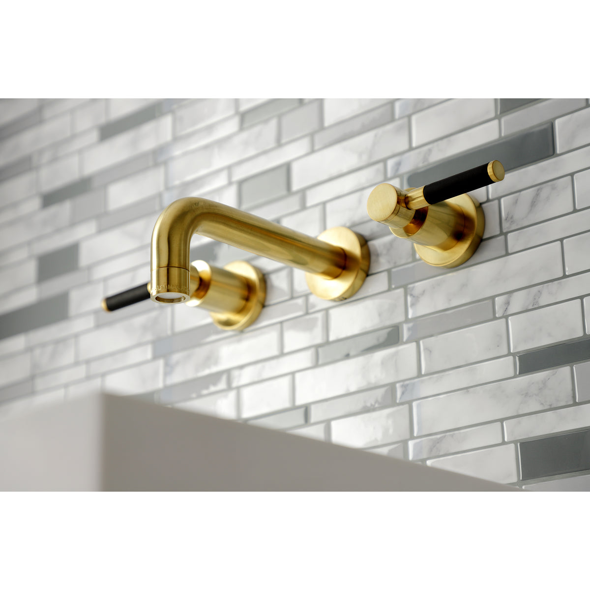 Kingston Brass KS8121DKL Kaiser 2-Handle Wall Mount Bathroom Faucet