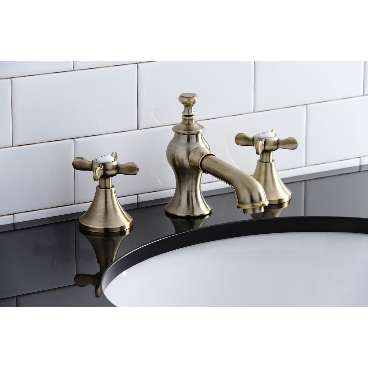 Kingston Brass KC7065BEX 8 in. Widespread Bathroom Faucet