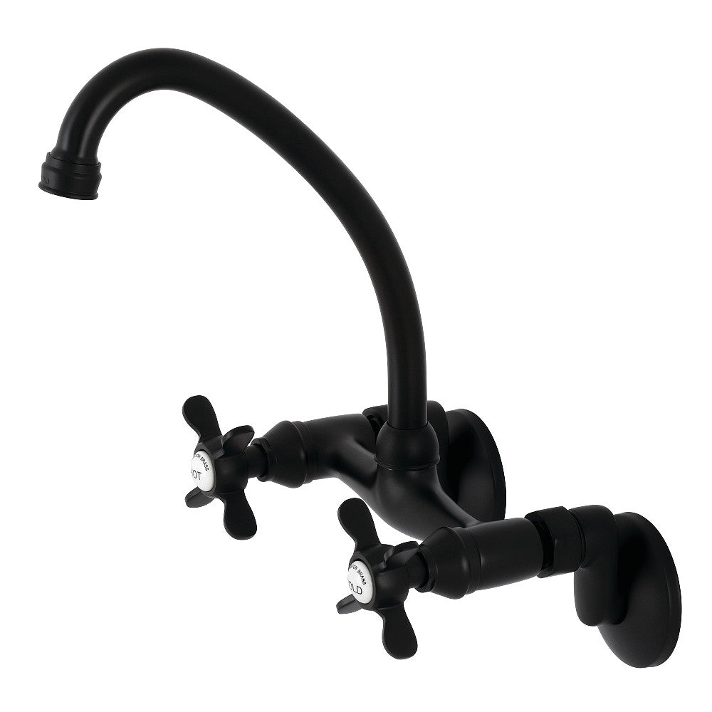 Kingston Brass KS114C Essex Two Handle Wall Mount Kitchen Faucet