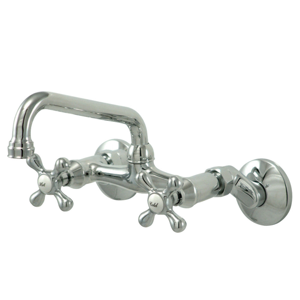Kingston Brass KS213PN Kingston Two Handle Wall Mount Kitchen Faucet