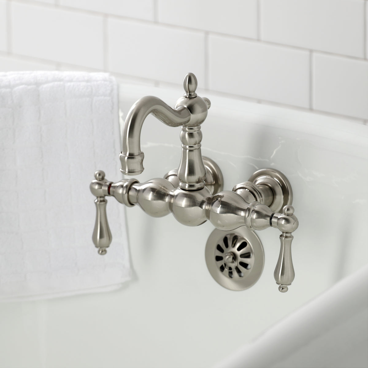 Heritage 3-3/8" Tub Wall Mount Clawfoot Tub Faucet