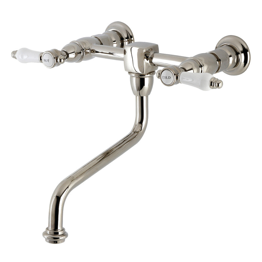 Kingston Brass KS1218BPL Bel-Air Wall Mount Bathroom Faucet
