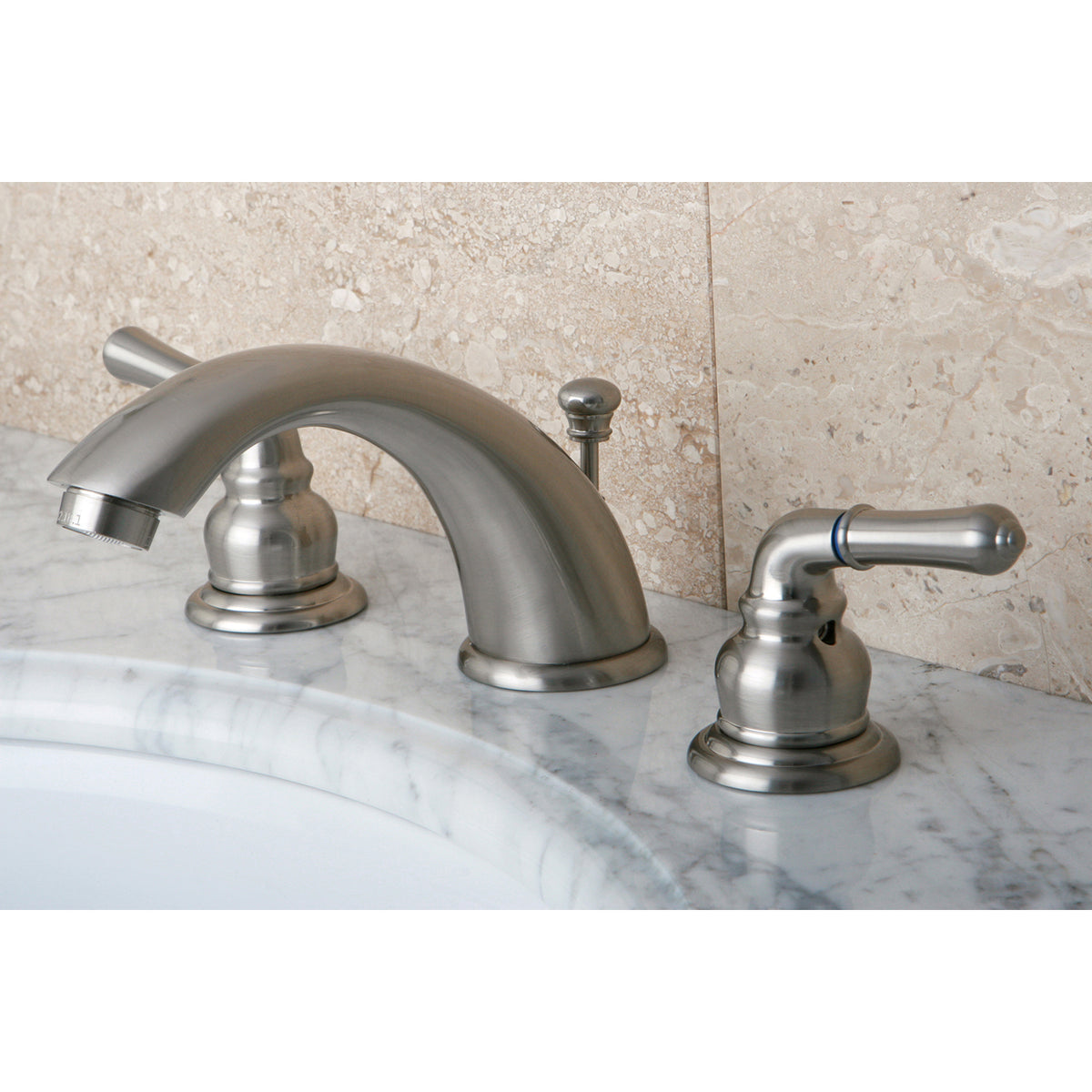 Kingston Brass KB963 Magellan Widespread Bathroom Faucet with Retail Pop-Up
