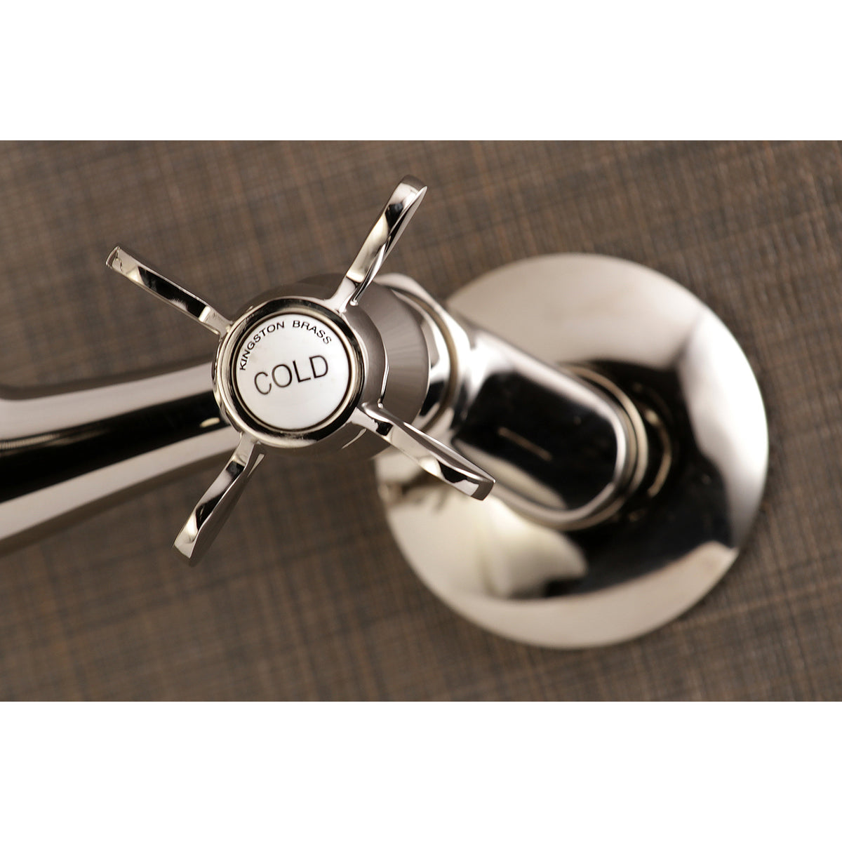 Kingston Brass KS3228BEX 6-Inch Adjustable Center Wall Mount Kitchen Faucet