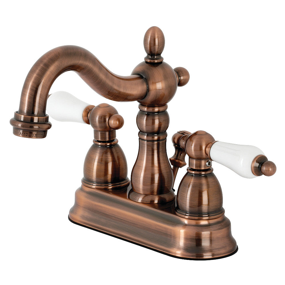 Kingston Brass KB1606PL Heritage 4 in. Centerset Bathroom Faucet