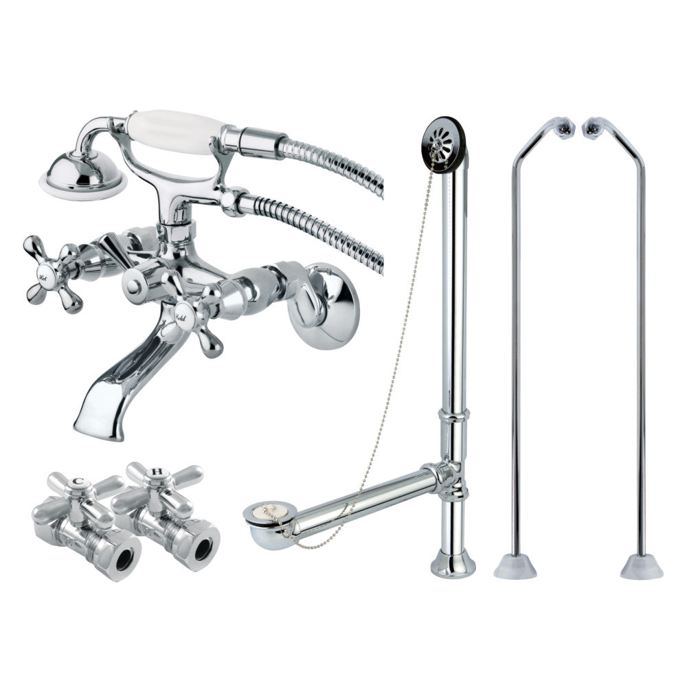 Vintage Wall Mount Clawfoot Faucet Package